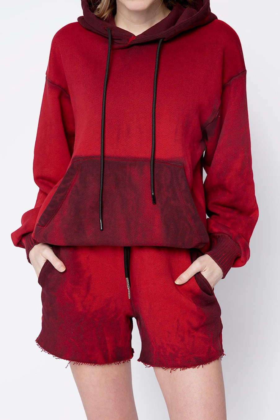 COTTON CITIZEN Brooklyn Oversized Hoodie In Ruby Mix | Cotton Citizen - T. Boutique | Loungewear