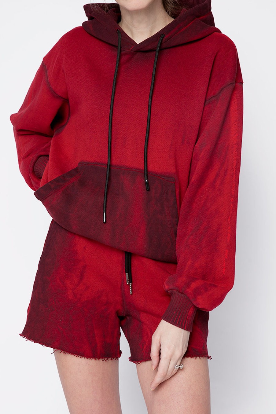 COTTON CITIZEN Brooklyn Oversized Hoodie In Ruby Mix | Cotton Citizen - T. Boutique | Loungewear