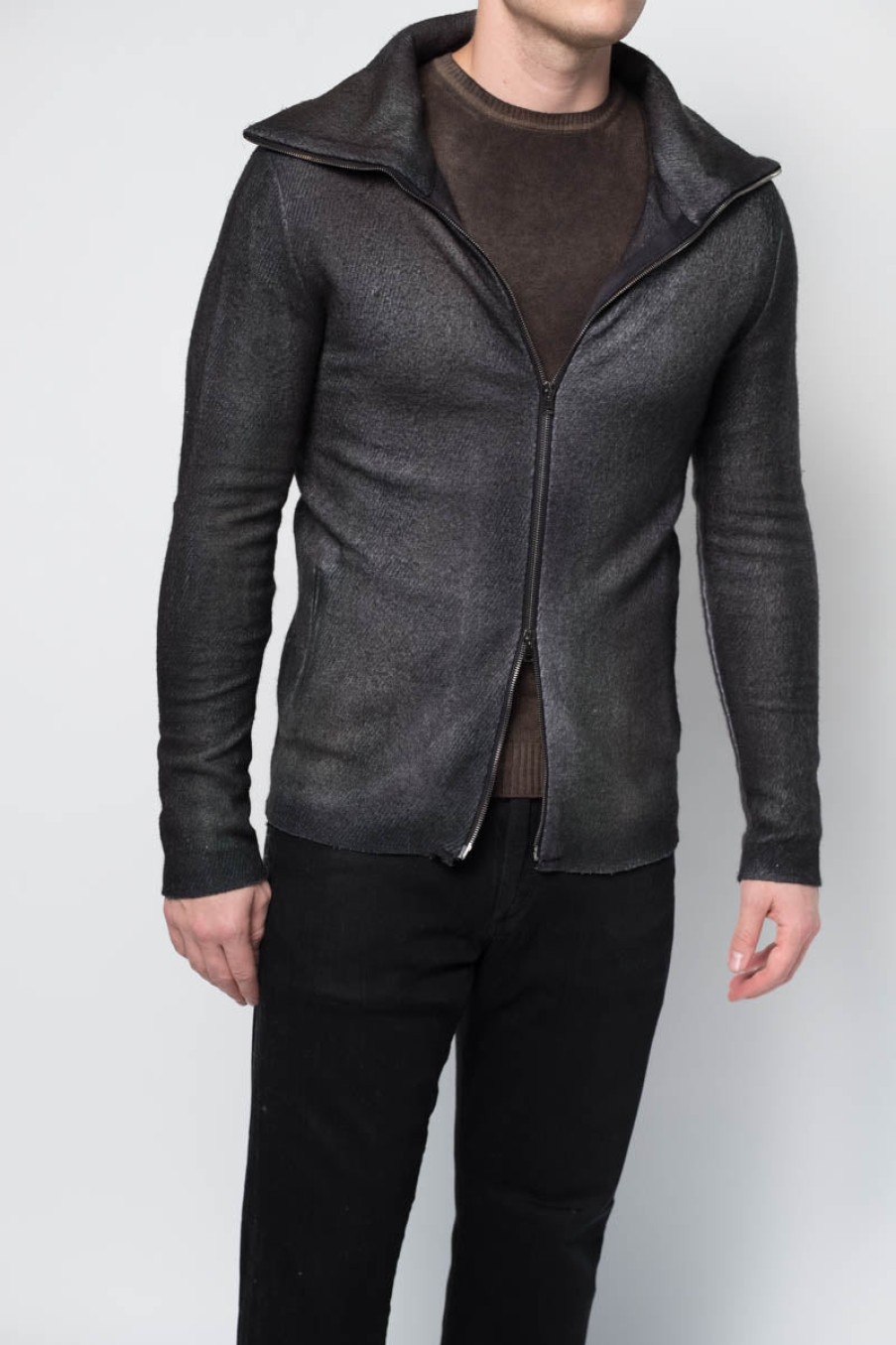 AVANT TOI High Neck Twill Zip Jacket | Avant Toi - T. Boutique | Tops