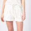 NSF Salma Pleated Shorts In Soft White | Nsf - T. Boutique | Bottoms