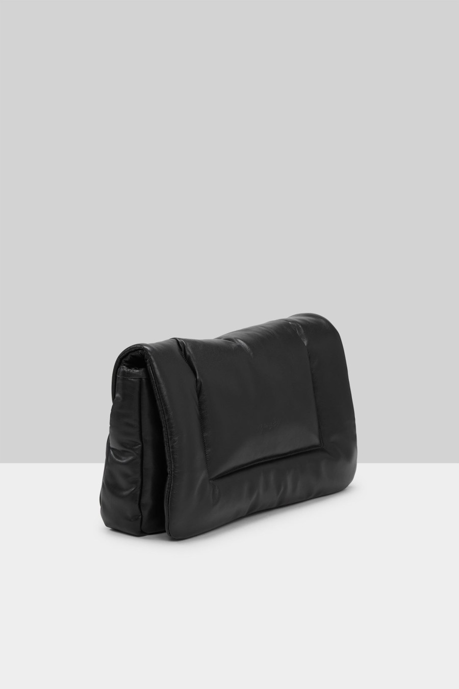 MARSÈLL Cornice Leather Clutch Bag In Black | Bags