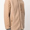 PESERICO Jersey Bomber Jacket In Sepia And Grey | Tops