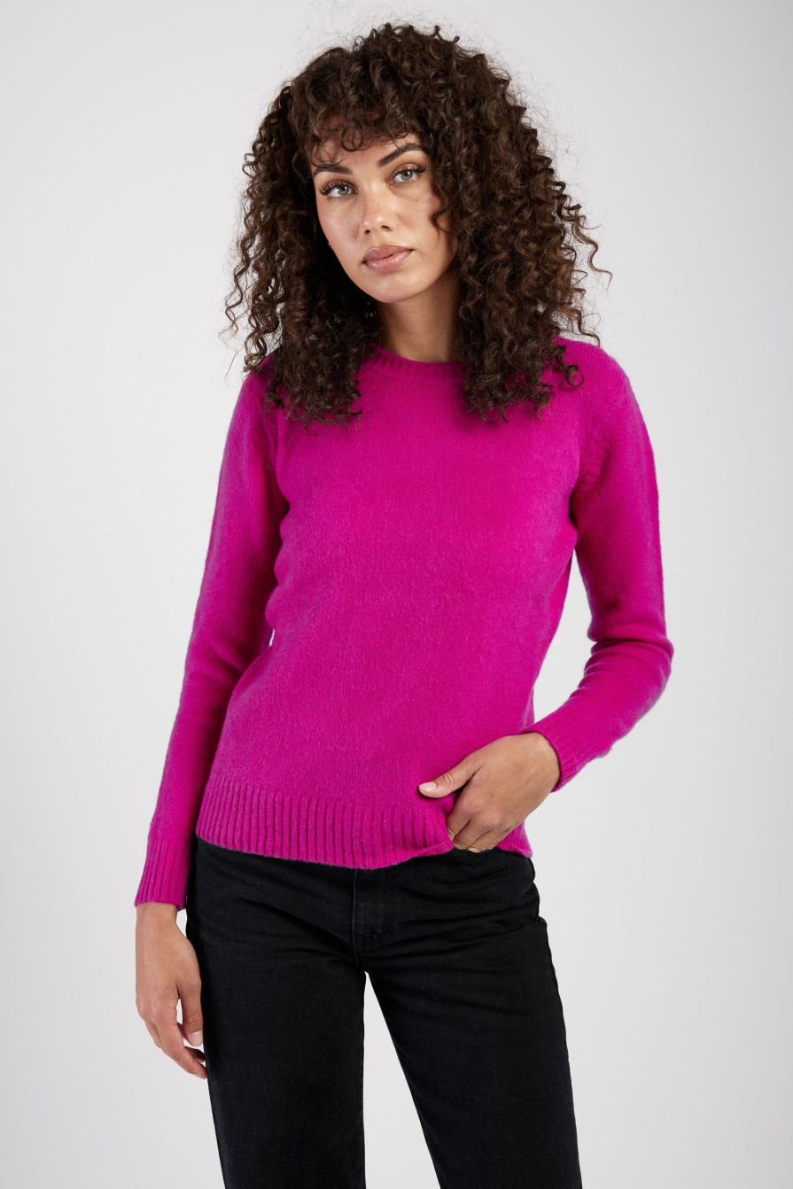 AVANT TOI Carded Pullover Sweater In Cherry | Knitwear