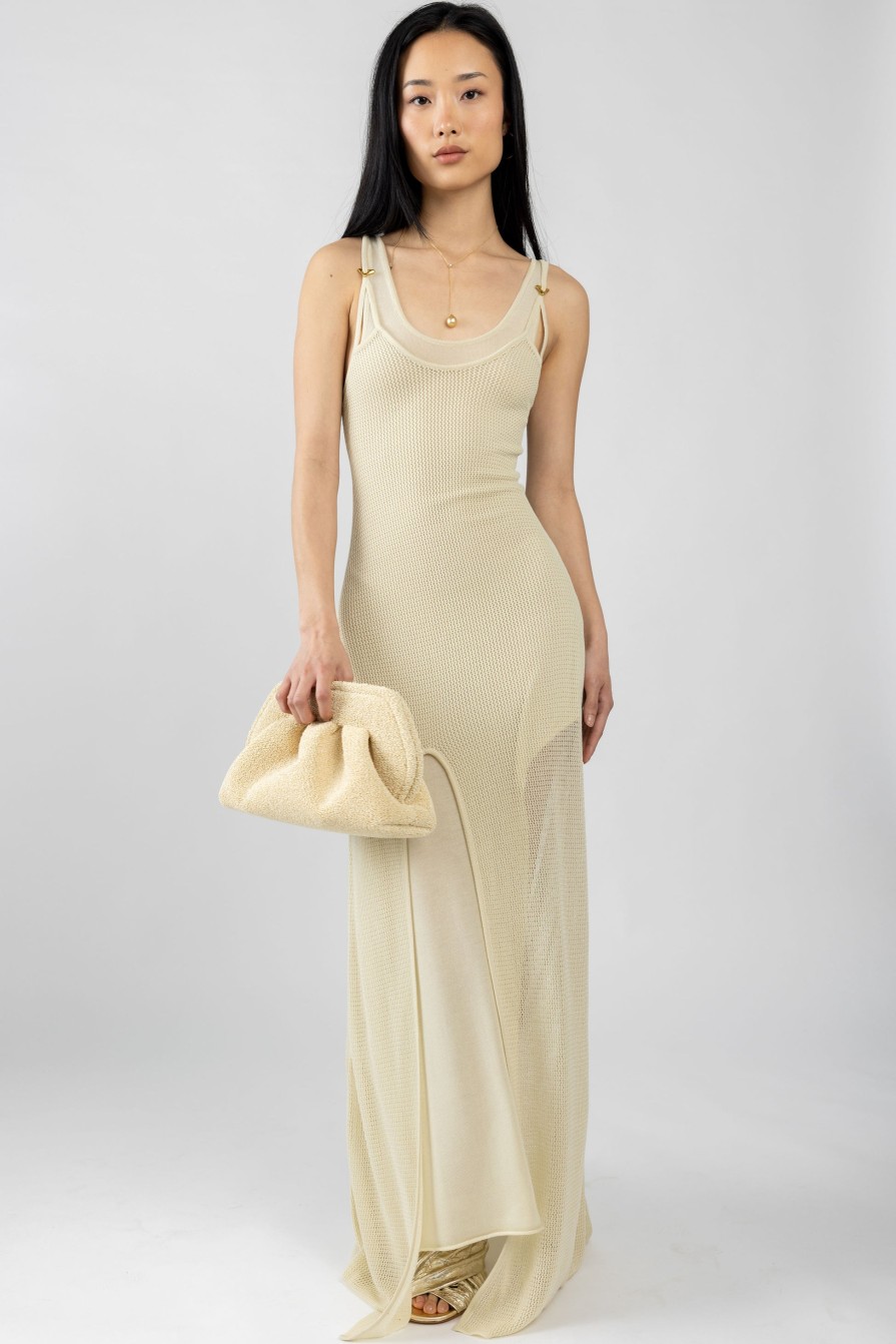 AERON Sirena Cotton Maxi Dress In Creme | Dresses & Skirts