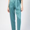 FORTE FORTE Envers Satin Crepe Pants In Topazio | Forte Forte - T. Boutique | Bottoms