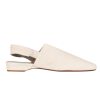 HENRY BEGUELIN Slingback Leather Mule In Grattato Gesso | Flats