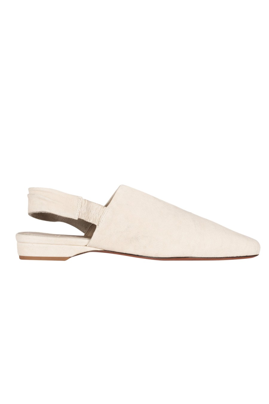 HENRY BEGUELIN Slingback Leather Mule In Grattato Gesso | Flats