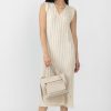 GENTRYPORTOFINO Cotton Knit Midi Dress In Ecru | Dresses & Skirts