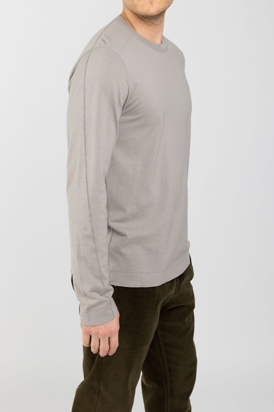 TRANSIT Long Sleeve T-Shirt In Stone | Tops