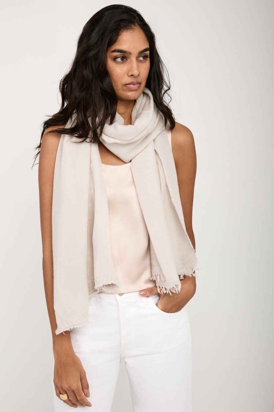 PRIVATE 0204 Net Cashmere Scarf In Sable | Scarves