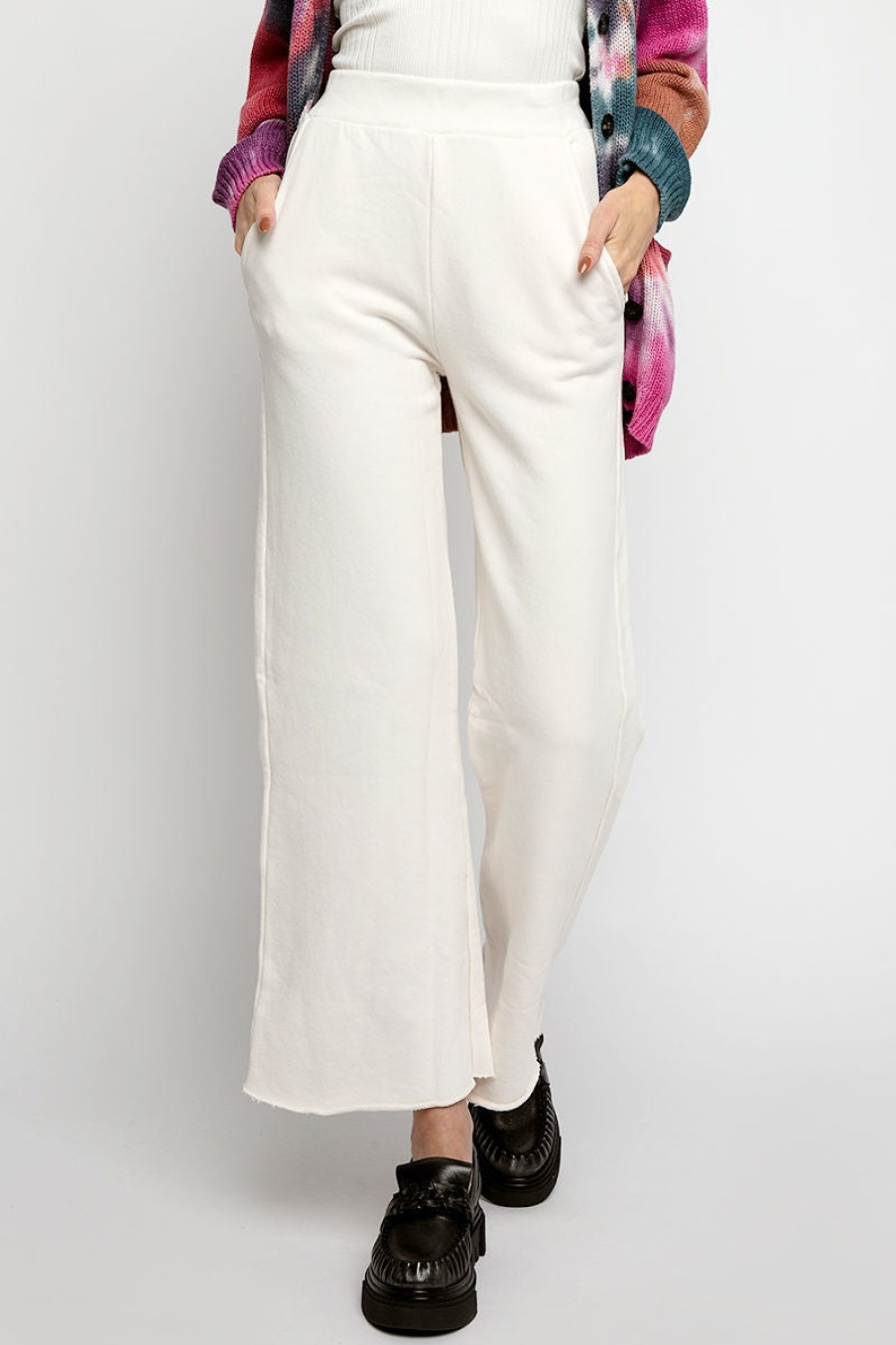 NSF Buy Delilah Flared Leg Pants In Ivory | Nsf - T. Boutique | Bottoms