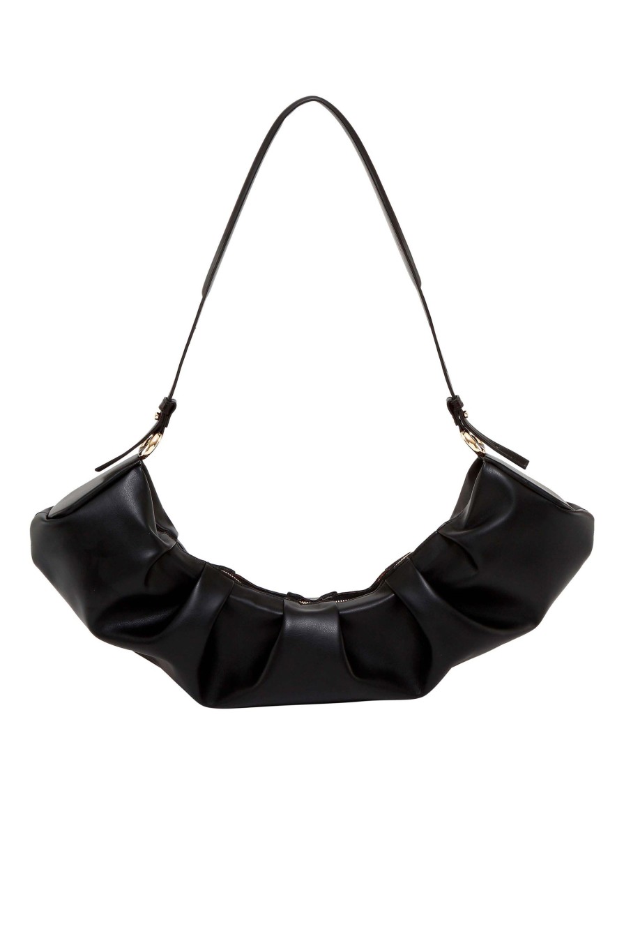 THEMOIRè Crisali Vegan Shoulder Bag In Black | Bags