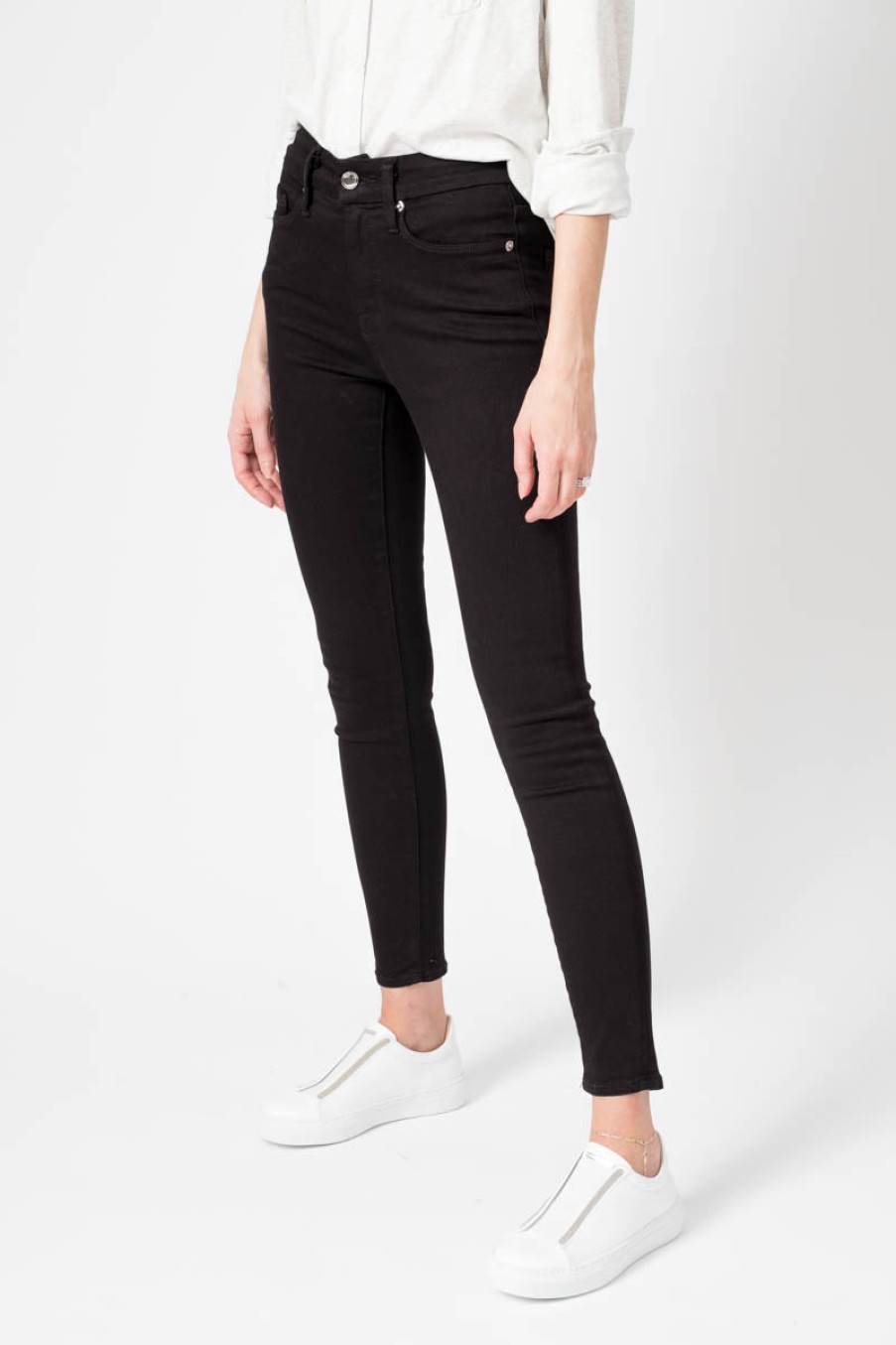 GOOD AMERICAN Good Legs Crop Jean In Black | Good American - T. Boutique | Bottoms