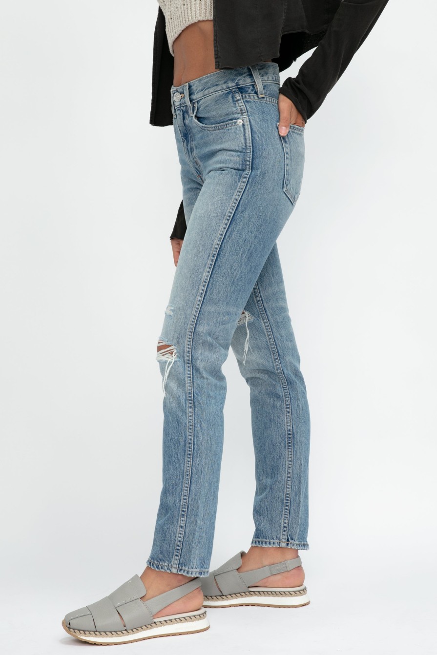 SLVRLAKE Virginia Slim Jean In Crossroads | Bottoms