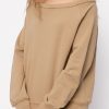 ATM Off The Shoulder Sweatshirt In Dune | Atm - T. Boutique | Loungewear