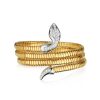 T. Boutique Italian Two Tone Snake Bracelet In 18K Yellow Gold | Jewelry