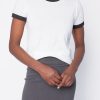 NSF Buy Corin Ringer Baby Tee In White | Nsf - T. Boutique | Loungewear