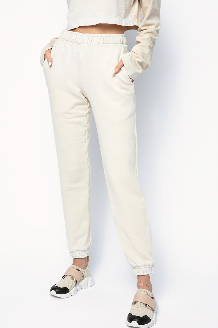 COTTON CITIZEN Brooklyn Sweatpants In Vintage Oatmeal | Cotton Citizen - T. Boutique | Bottoms