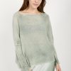 AVANT TOI Light Cashmere Poncho In Jade | Knitwear