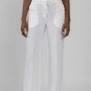 PESERICO Drawstring Linen Pant In Optical White | Bottoms