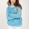 AVANT TOI Brushed Cotton Linen Pullover Sweater In Nigella | Knitwear