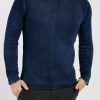 AVANT TOI Off Gauge Destroyed Pullover Sweater In Midnight | Tops