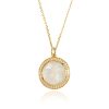 L.A. STEIN Diamond Man In The Moon Moonstone Pendant Necklace | Jewelry