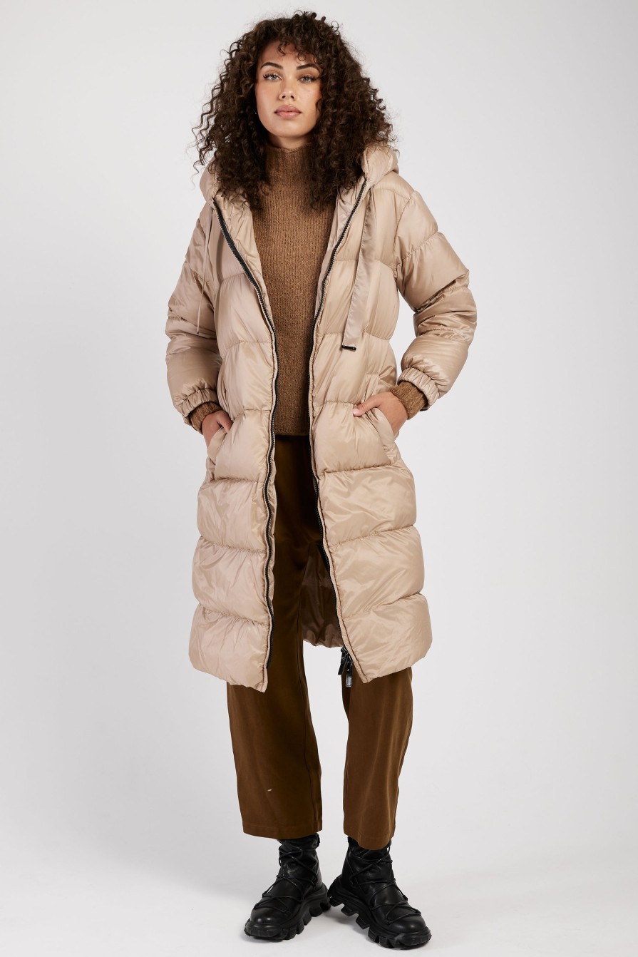 MAX MARA THE CUBE Seipa Puffer Coat In Beige | Jackets & Coats