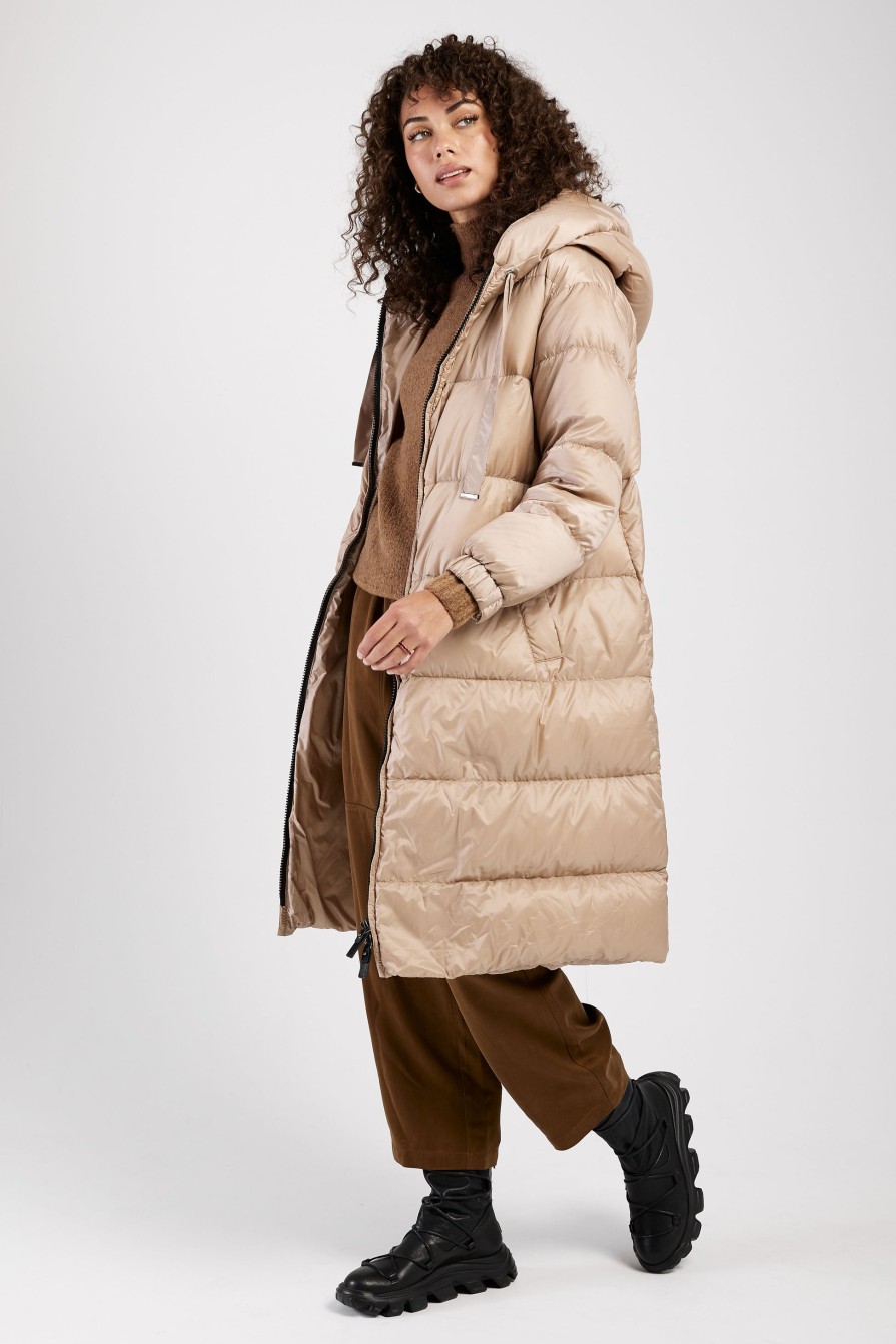 MAX MARA THE CUBE Seipa Puffer Coat In Beige | Jackets & Coats