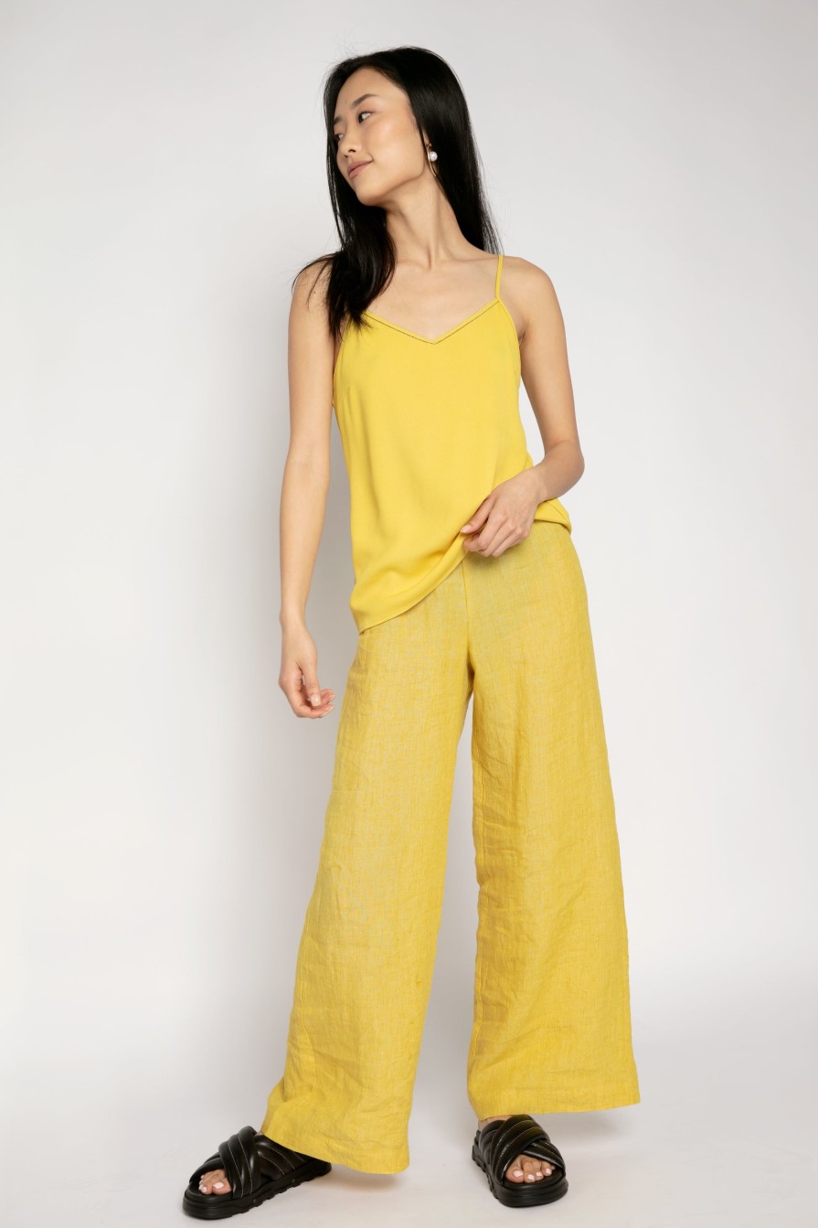 FABIANA FILIPPI Linen Pants In Fieno | Fabiana Filippi - T. Boutique | Bottoms