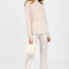 PRIVATE 0204 Cotton Silk Crewneck Pullover Sweater In Pearl | Knitwear