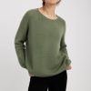 PRIVATE 0204 Cashmere Sweater In Pesto | Knitwear