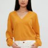 RTA Alba Cropped Sweater In Honey | Knitwear