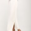 PRIVATE 0204 Silk Skirt In White | Bottoms