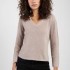 FABIANA FILIPPI Cashmere V-Neck Sweater In Tortora | Knitwear