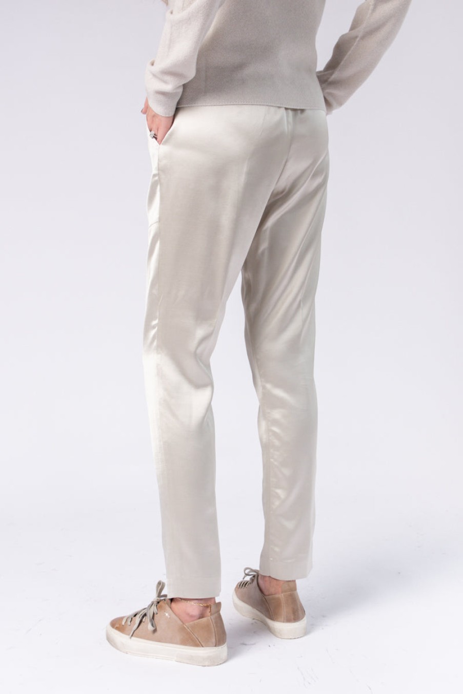 FABIANA FILIPPI Spello Jogger Trouser In Champagne | Fabiana Filippi - T. Boutique | Bottoms