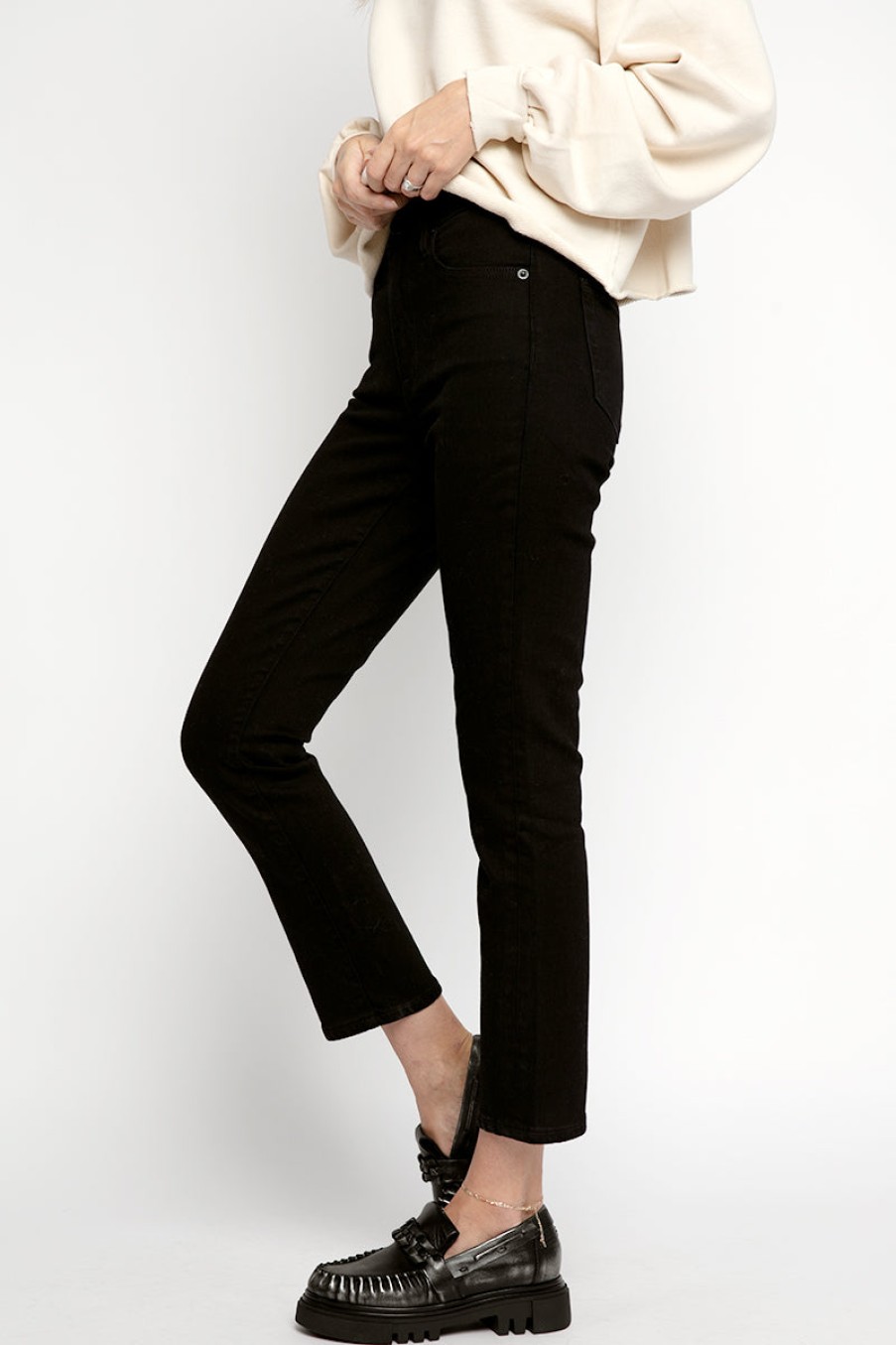 SLVRLAKE Buy Lou Lou Jeans In Shadow Shadow | Slvrlake - T. Boutique | Bottoms