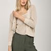 MAX MARA Tenore Knit Cardigan Twinset In Ecru | Knitwear