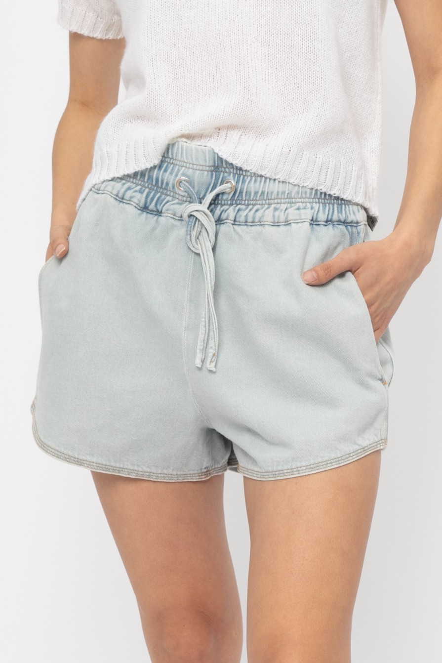 IRO Shop Ouaga Shorts In Bleached Blue | Iro - T. Boutique | Bottoms