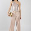 AERON Wellen Wide Leg Trouser Pant In Pale Rose | Bottoms