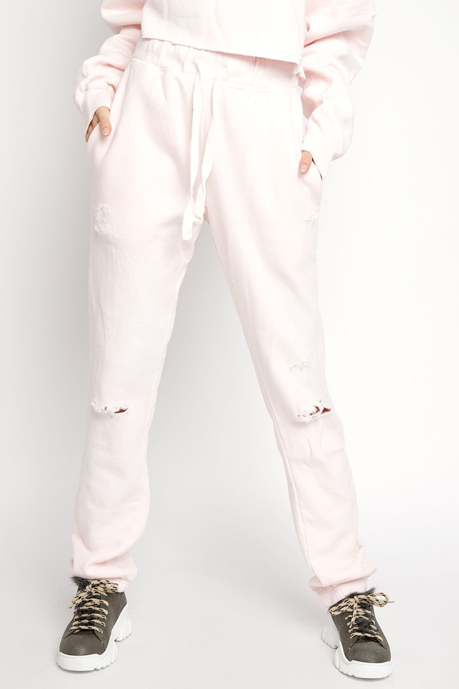 LA DETRESSE Shop The World Rose Sweatpant In Pink | La Detresse - T. Boutique | Bottoms