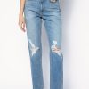 SLVRLAKE Virginia Slim Jeans In Rolling Waters | Slvrlake - T. Boutique | Bottoms