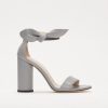 FABIANA FILIPPI Ester Heeled Leather Sandals In Rock Grey | Fabiana Filippi - T. Boutique | Heels