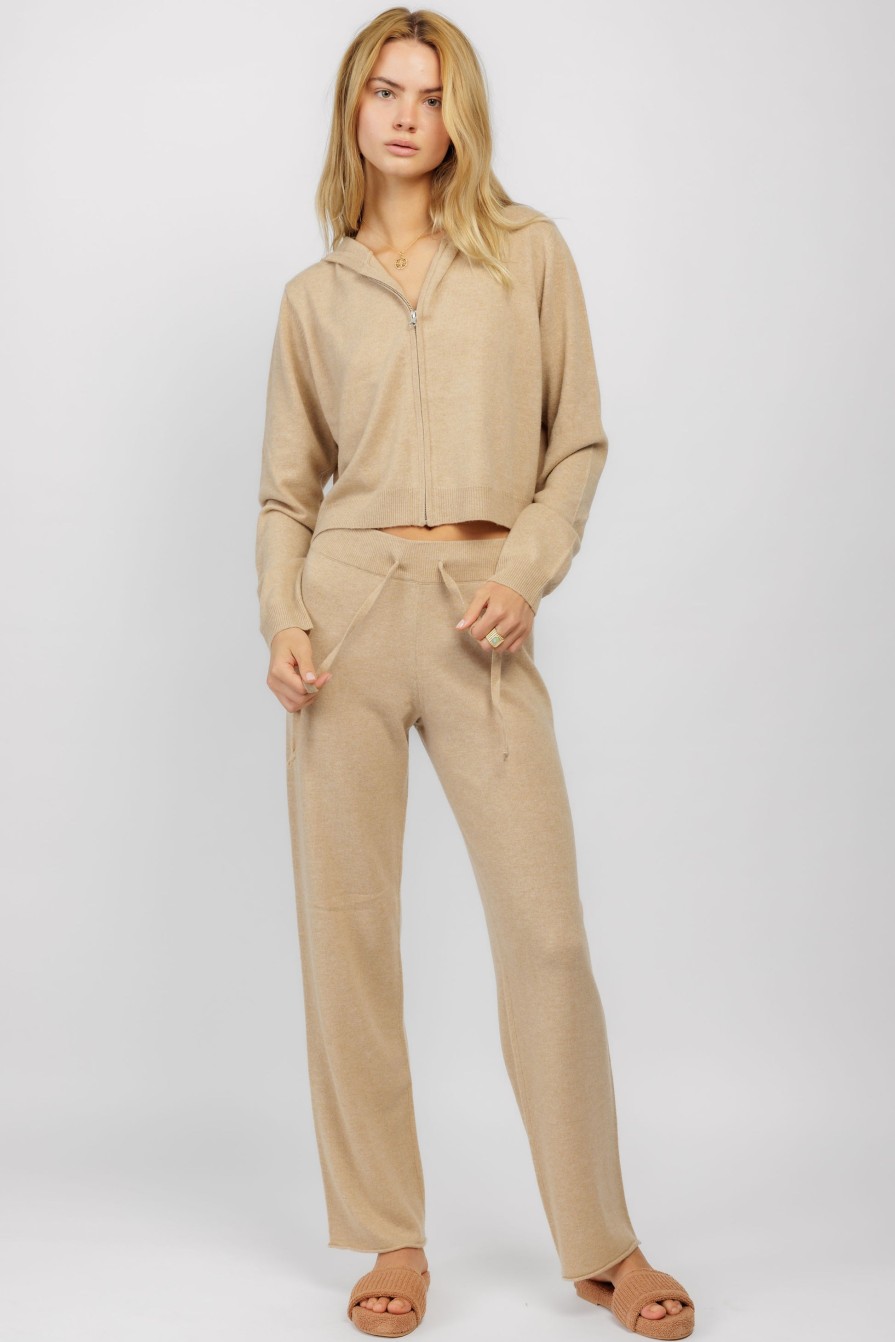 SABLYN Candace Cashmere Hoodie In Sandhill | Loungewear