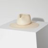 JANESSA LEONÉ Packable Straw Fedora Hat | Bleach White | T. Boutique | Hats