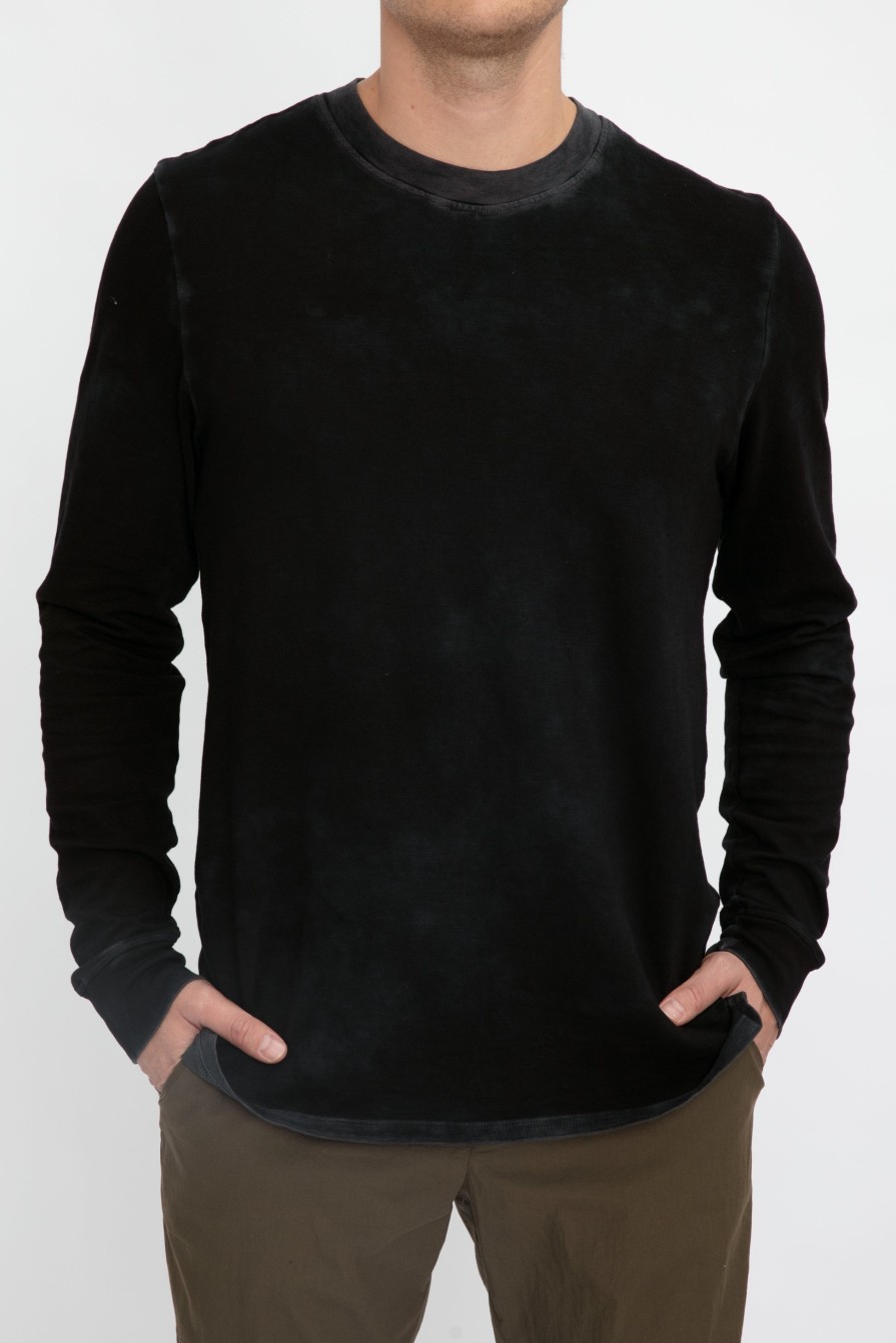 COTTON CITIZEN Presley Long Sleeve T-Shirt In Vintage Black | Tops