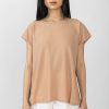 GENTRYPORTOFINO Knit Contrast Top In Rosa Roccia | Knitwear