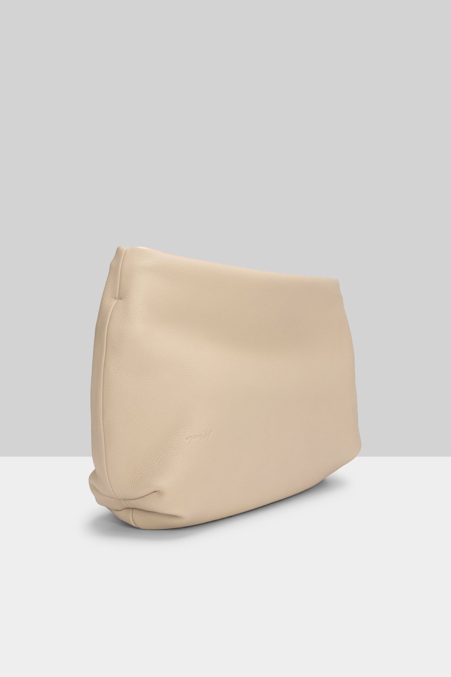 MARSÈLL Fantasma Grained Leather Bag In Biscuit | Bags