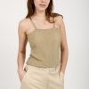 GENTRYPORTOFINO Knit Tank Top In Oro | Tops