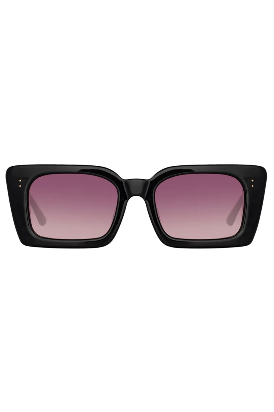 LINDA FARROW Nieve Sunglasses In Black | Eyewear